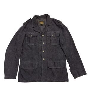 Vtg Ralph Lauren Polo Jean Military Surplus Corduroy Jacket Button Up Men L EUC*